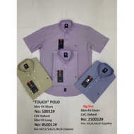 M-4XL MAN TOUCH SLIM FIT COTTON SHORT MAN SHIRT 1PC