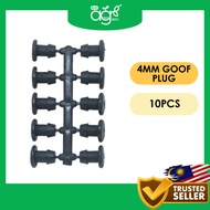AgroBuddy 10PCS 4mm Penutup Lubang Paip LDPE Fertigasi | 4mm Goof Plug LDPE Plug Fertigation