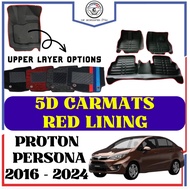 Proton Persona 2016-2024 5D Carpet Alas Kaki 2 layer Karpet Kereta Kalis Air Full Set Floor Mat