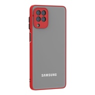 samsung m62 case softcase frosted matte case casing samsung m62 - chili red