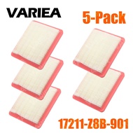 VARIEA-5 Pieces Pack-17211-Z8B-901 Type Air Filter, Suitable for Honda GCV160LAO and GCV190LA Models