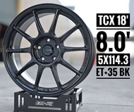 ล้อแม็ก EMOTION  R รุ่นTCX18ขอบ18 5รู114.3กว้าง 8นิ้ว ออฟเซต 35 ล้อแม็ก flow forming ล้อเบาและแข็งแร