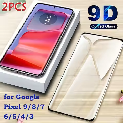 2Pack 3D Full Coverage 9H Tempered Glass for Google Pixel 8a/8 Pro/7a/6a/Pixel 6 7 Pro/5/5a/3 XL/4 X