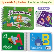 Spanish Alphabet Cards Book for kids Early Language Spanish Letters Learning Book Teaching Aids