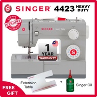 Singer 4423 Heavy Duty Sewing Machine + Extension Table + Singer Oil