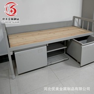 ST/💚Steel Single Bed Steel Bed Single Layer Dormitory Bed Single Bed Single-Layer Metal-Frame Bed Factory Supply ZMPV
