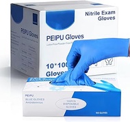 PEIPU Nitrile and Vinyl Blend Material Disposable Gloves，Powder Free, Cleaning Service Gloves, Latex Free