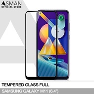 Tempered Glass Full Samsung Galaxy M11 | Anti Gores Kaca - Hitam