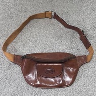 BONIA 1990s CARAMELLO COLLECTION Genuine Italian Leather Vintage Belt Bag 早期 焦糖系列 義大利皮革 斜挎腰包 馬來西亞 新加
