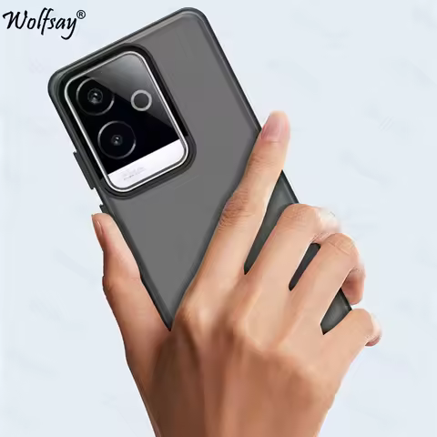 Anti-Drop Candy Color Phone Case For Realme GT 6 China Matte Transparent Case Realme GT 6 China Cove