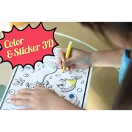 DIY 3D Coloring Practice Sticker