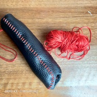 Bọc cần số và tay phanh Ô tô da thật xe Vios 2018-2022 Innova 2018-2022 Fortuner Altis 2018 - 2022 b