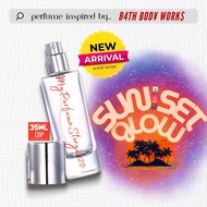 NEW Inspired Perfume Sunset Glow by BBW 35ML Fragrance for her Perfume Women Gourmand Scent