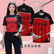 Sporty Round-Neck T-Shirt - Red and Black Coke Zero Design