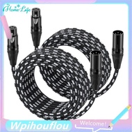 [HoME&life] DMX512 Balanced Mic Cables Braided Male to Female XLR Microphone Cable for Mic Mixer, Sp