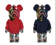 BE@RBRICK BAPE(R) LEGACY CAMO SHARK ( RED／NAVY ) 1000％
