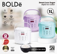 BOLDe Smart Less Sugar Digital Rice Cooker 1L