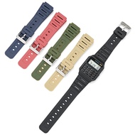Watch Strap for F108W F91 F94 F84 F105 AE1200 Soft resin Watchband Pin Buckle Wrist band 18mm convex