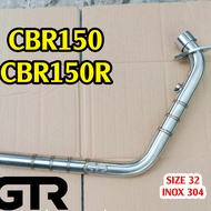 GTR exhaust for CBR150, CBR150R, 304 stainless steel, size 32