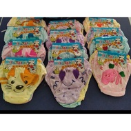PGDA - (XL- M) 6Pcs Children's CDs with Cat, Fish, and Cat Characters / Cute Children's Pants / 3D C
