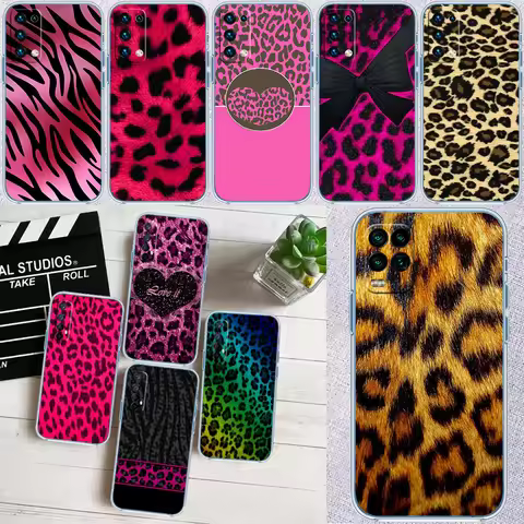 IK43 Leopard Printing Pink Phone Case for LG K22 K30 K40 K40S K41 K42 K50 K50S K51 K51S K52 K61 K62 