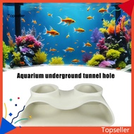 Tops* Aquarium Tunnel Cave Fish Tank Cave Accessory Natural Underwater Tunnel Cave for Fish Tank Per