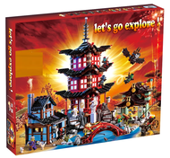 High-Difficulty Ninja Temple Village Building Set 70751