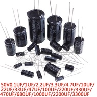 50V In-Line Aluminum Electrolytic Capacitor 680UF/1,000uf/2200UF/3300UF/4700UF