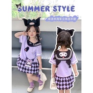 Msia Stock Kid Girl 3D Kuromi Dress 最新酷洛米女童连衣裙