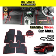 Emanon-J Silicon Carmat Evolution Car Floor Mat Carpet CAR MAT Mazda CX-5 / CX5 2017 - 2020 SILICONE MAT SILIKON MAT