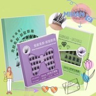 MIHAN Self Adhesive Eyelashes, Soft Lash Press-on Individual Clusters Glue-free Lashes, Handmade DIY