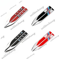 BMW Car 2Pcs Metal Side Fender Decorative 3D Stickers For E46 E36 F10 F30 E90 X3 F25 X5 E53 Accessor