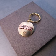 立體英文字(全大寫) 黃銅寵物名牌 - 吊飾 狗牌 鑰匙圈
