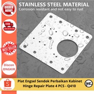 Hinge Repair Plate Cabinet Repair Plate 4 PCS Door Hinge Repair Plate/