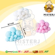 Cloud Topper | 1 Pcs | Cloud Pompom Topper | Pink Pink | Blue Blue Blue | White White White | Topper