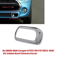 Car Front Bumper Air Duct Trim Frame for   S F55/F56/F57 2014-2021 Air Intake Chrome Cover