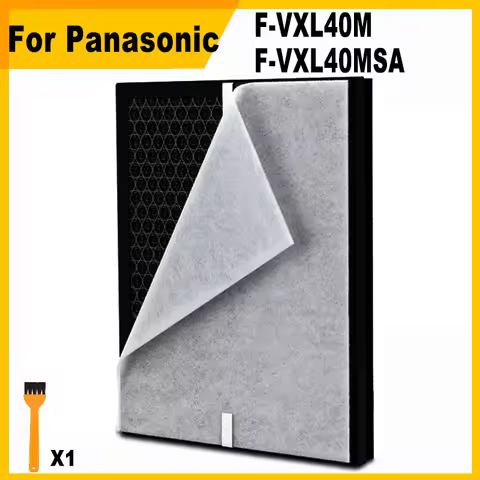 Replacement HEPA Filter and Deodorizing Carbon Filter For Panasonic Air Purifier F-VXL40M F-VXL40MSA