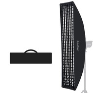 Godox 12"x47" / 30x120cm Softbox Honeycomb Grid Strip Soft Box Bowens Mount for Photo Studio Flash (