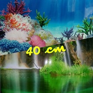 Background / Gambar Latar Aquarium Tinggi 40 cm lebar 80 cm