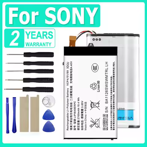 New Replace Battery For Sony Ericsson Xperia Alpha A7III XA2 L2 XZ1 PS5 XA2 Ultra SRS-XB21 A6300 PSP