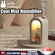[SG Stock] Miffy Rabbit Doll 380ML Cold Mist Aroma Diffuser Humidifier Air Diffuser Car Aroma Diffuser LED Night Light