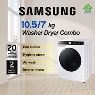 Samsung Inverter Washer Dryer 10.5kg /7kg Combo WD10T504DBE/FQ Washing Machine