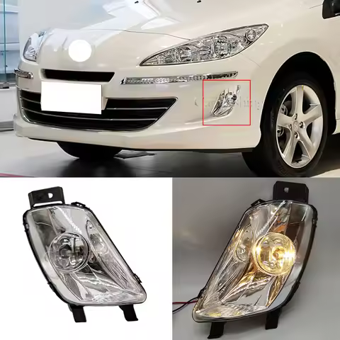 Car Fog Light For Peugeot 408 2010 2011 2012 2013 For peugeot 308 Headlight Fog Lamp cover Foglight 