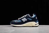 Made in the USA _ New Balance_ชุด NB990การจับคู่สีใหม่ คลาสสิค วินเทจ รองเท้าลำลอง รองเท้าผ้าใบ รองเ