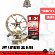 Bom X Bom Rangsit CNC Mags 5spokes 1YC INSPIRED SILVER [CLICK125]