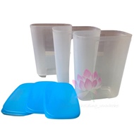 Tupperware Set: Blue rectangle box x3 #Container #Food #Storage