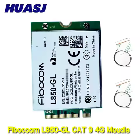 Huasj Fibocom L850-GL 4G LTE Cat9 M.2 Cellular WWAN Module Intel XMM 7360 LTE modem For роутерах Kee