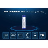 Baterai AAA Lithium Battery Rechargeable 1.5V 1000mAh/1620mWh