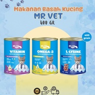 MR VET Wet Cat Food 400 GR Canned Packaging