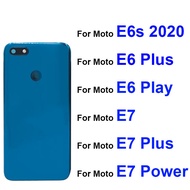 For Motorola Moto E6 Play E6 Plus E6i E6s E7 E7 Plus E7 Power Rear Battery Door Housing Back Cover B